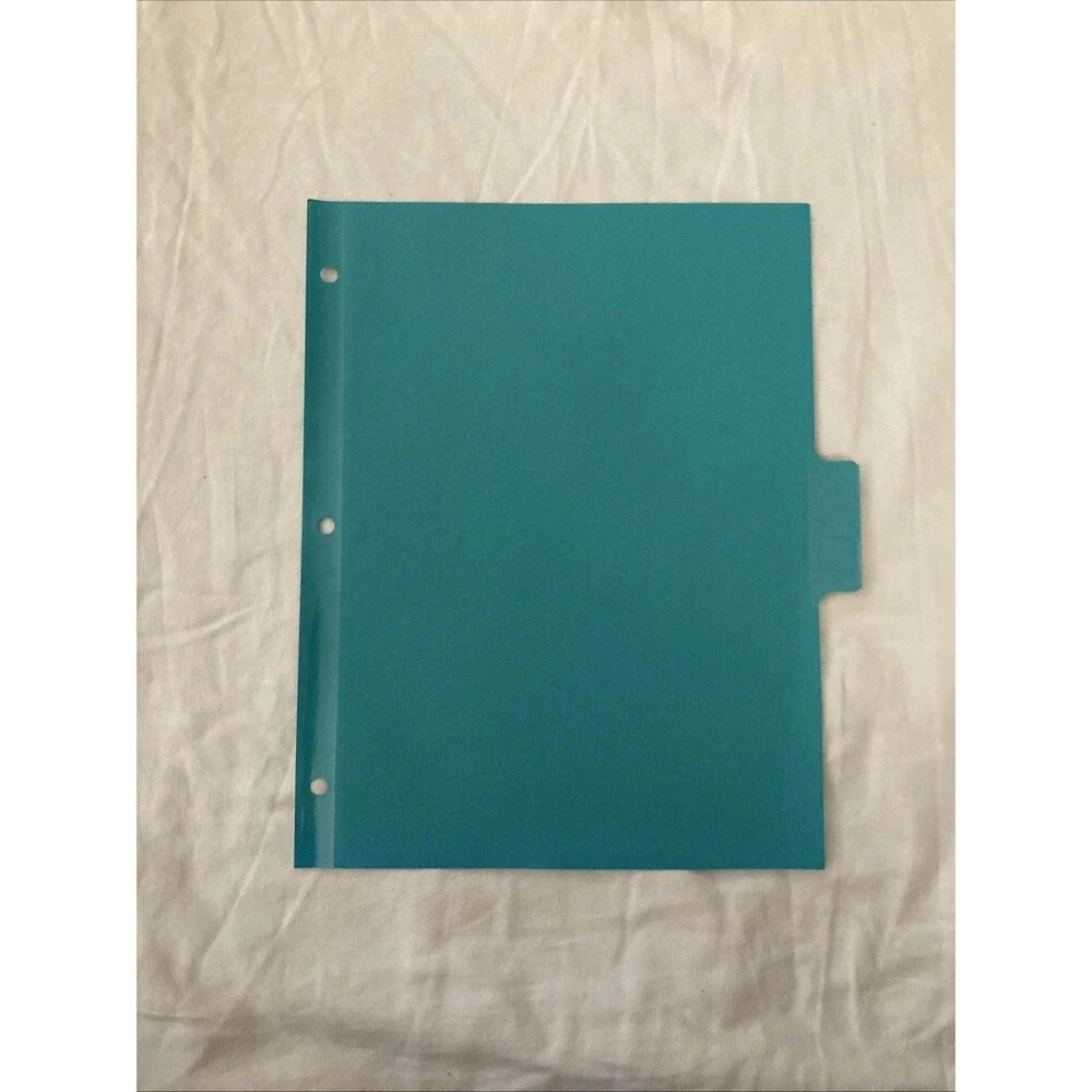 Unbranded 11”x8.5” Paper Turquoise Binder Divider | 1 Count